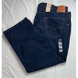 Levi Strauss 559 Relaxed Straight Dark Wash Denim Jeans Men 52x28 irregular